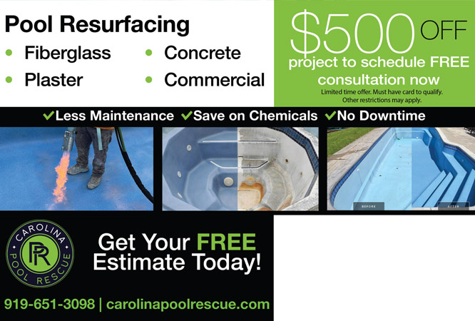 Pool rescue postcard design