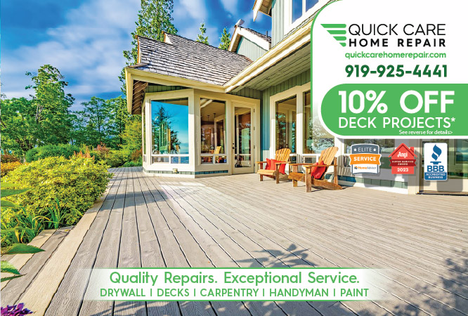 Quick Care home repair postcard design