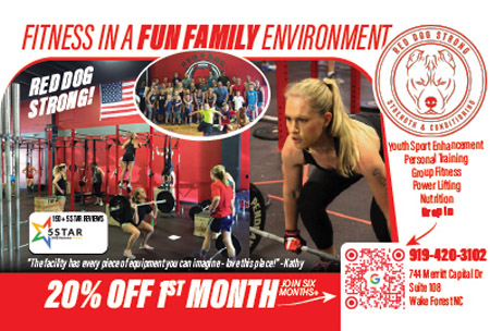 Red dog strong postcard design