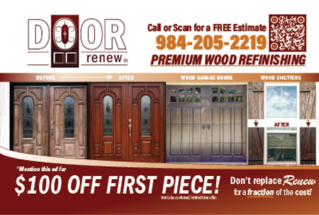 Door renew postcard design