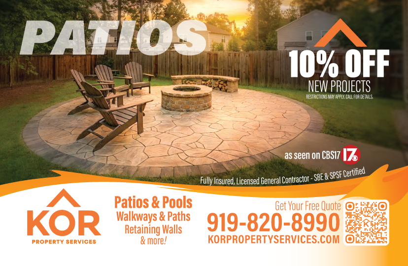 front direct mail post card company relaigh kor property services patios